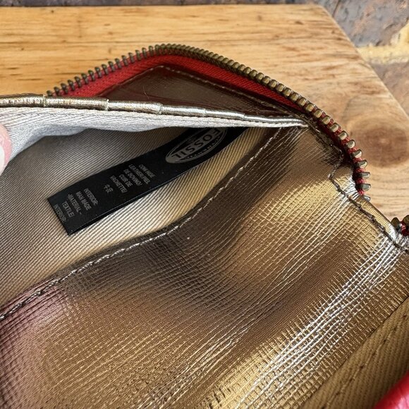 Fossil Robot Wallet Zip Around Red Cardholder - Picture 7 of 11